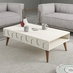 Hanah Home Klub sto Lyon 34, 105x34.6x60 cm, Krem