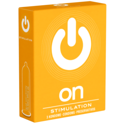 On) Single: Stimulation, 3 dotted condoms