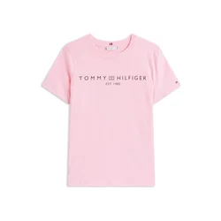 TOMMY HILFIGER Majica roza/črna
