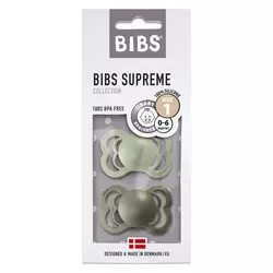 bibs® ortodontska duda supreme silicone sage & hunter green