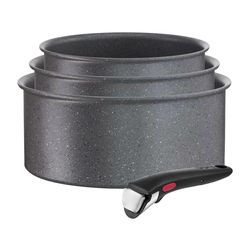 Tefal - Set kuhinjske posode 4 kom. INGENIO BLACK STONE