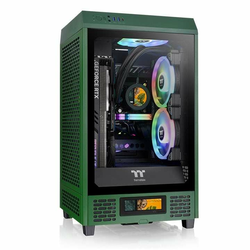 Thermaltake The Tower 200 Mini-Tower Mini-ITX Case Viewing Window Racing Green