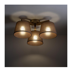 Brilagi - Plafonski luster LATTE SABIA 3xE27/15W/230V borovina/braon