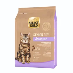 Select Gold Cat Sterilised Senior perad s rižom
