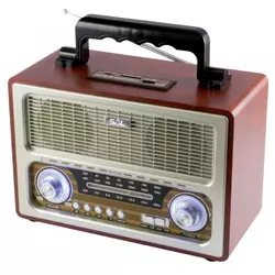 SAL Retro radio + BT bežični zvučnik, 4in1, FM, MP3, AUX - RRT 3B