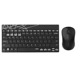 RAPOO Bežična tastatura i miš 8000M (Crna)