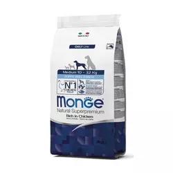 Monge Medium Puppy & Junior Best for breeders  - granule 29/18 - hrana za  štenad srednjih rasa piletina 15kg