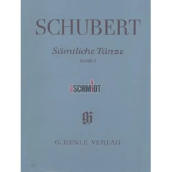 SCHUBERT: SAMTLICHE TANZE BD.1 NOTE