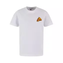 Mister Tee Majica Pizza Love  temno rumena / rdeča / črna / bela