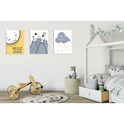 Wallity Dekorativna slika UDC04, 30x40cm, 3 dijela