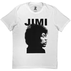 Jimi Hendrix Side Shot White L Majica