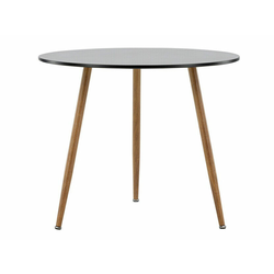 Miza Dallas 3889 Črna, Rjava, 75cm, MDF plošča, Kovina