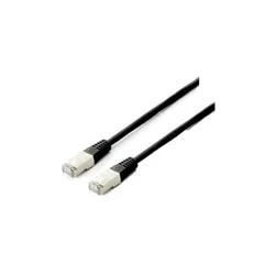 Equip Cat.6A Platinum S/FTP patch kabel, črn, 0.25m (set 10 kos)