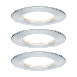 Paulmann 93462 - KOMPLET 3x LED/6W IP44 ugradne svetiljke za kupatilo NOVA 230V