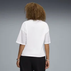 PUMA HER Oversized Tee Women, Clothing, White, M