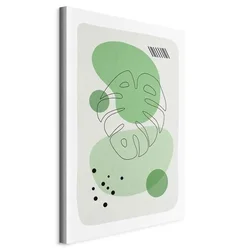 shumee Slika - Monsteras Green Aesthetics (1-delna) vertikalna