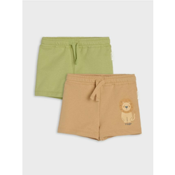 Sinsay - Komplet od 2 para kratkih pantalona - kafa