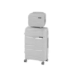 Komplet kovčkov TraveLux Voyager IV na kolesih sive barve