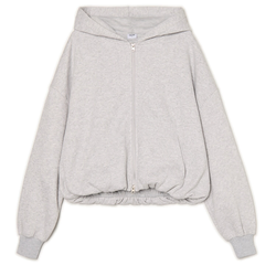 Cropp - Navaden pulover s kapuco - light grey