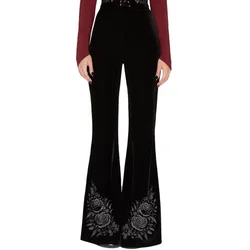 Ženske hlače KILLSTAR - A Devils Rose - Black - KSRA014061
