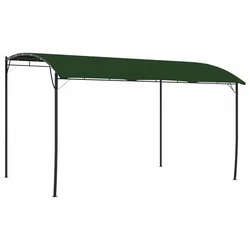 Gazebo 4 x 3 x 2,55 m Zelena Tkanina i Aluminij 180 gsm