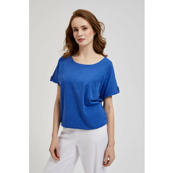 Marisse Womens Blouse L-Ts-4354 L.Navy