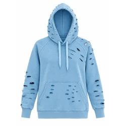 SCR. Majica NIRORA HOODIE modra