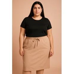 Plus size krilo, bež
