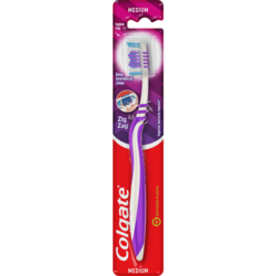 COLGATE Četkica za zube Zig Zag Flexi Medium plavo-bela