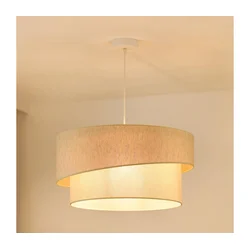 Brilagi - Luster na sajli SHINE 1xE27/15W/230V, prečnik 50 cm, krem