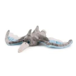 Pterosaver pliš 40x28cm siv