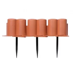 eoshop Plastični palisadni okvir terakota 3x0,1m 8ks