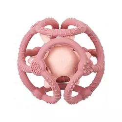 NATTOU zvečka u obliku kruga, roze