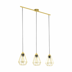 EGLO Viseća lampa TARBES 3xE27 79,5 cm brušeni mesing 43682
