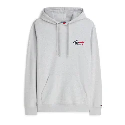 Tommy Jeans Majica  pegasto siva / češnjevo rdeča / črna
