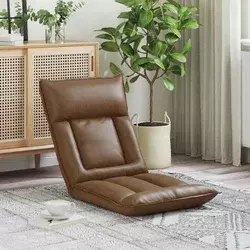 vidaXL Tlorisni stol Rjava 55 x 61 x 70 cm blago