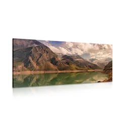 Slika jezero v gorah - 200x100