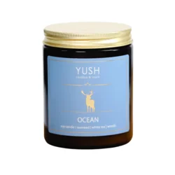shumee Ocean - dišeča sojina sveča z morsko noto - yush - 180 ml