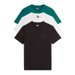 Tommy Jeans Majica  petrol / črna / bela