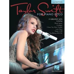 TAYLOR SWIFT FOR PIANO SOLO 3RD EDITION