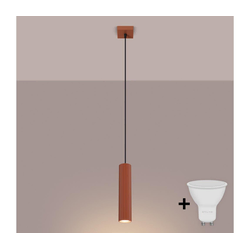 Brilagi - LED luster na sajli CRESTO 1xGU10/10W/230V crvena