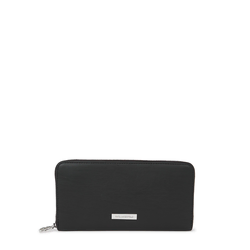 Karl Lagerfeld Denarnica Ikon Smooth Continental črna