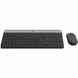 LOGITECH tipkovnica MK470 Wireless Desktop (tipkovnica+miška), graphite