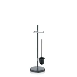 WC GARNITURA SA ČETKOM antracit metal