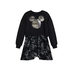 Desigual Obleka Mickey™  roza/črna/bela