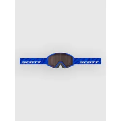 Scott Shield Pro Junior Blue/White Kids Goggle silver chrome s2