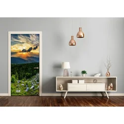 tulup.si Samolepilni tapete na vratih Panorama gora 95x205 cm