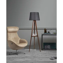 Opviq Podna lampa, 160 cm, E27, Tamnobraon