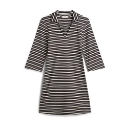 TOMMY HILFIGER Obleka MODERN CODY črna/bela