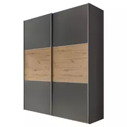 Ormar Sa Kliznim Vratima Includo 200/222/68 cm antracit, hrast artisan
